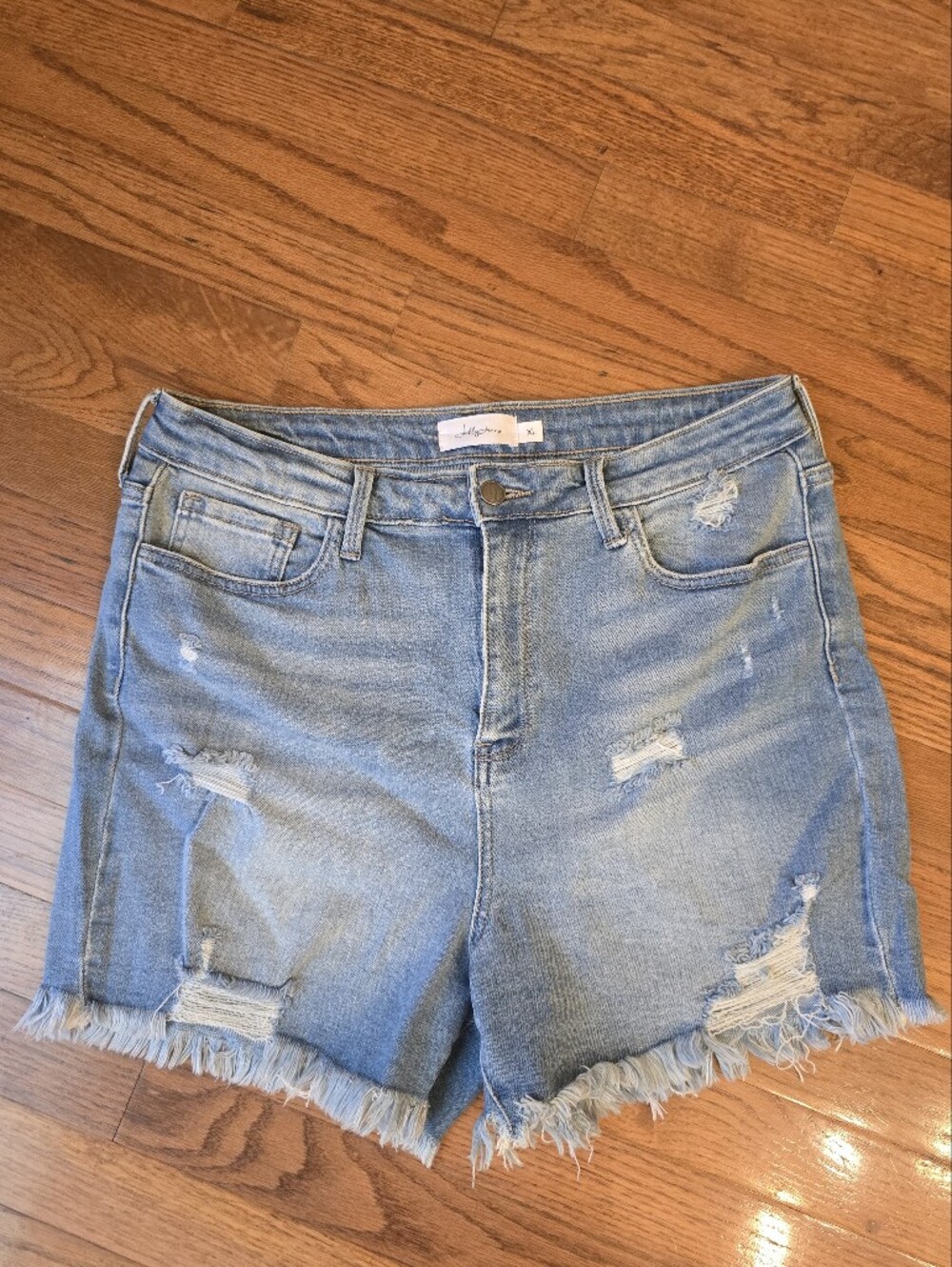 Jelly Jeans Distressed Women's Jeans Shorts - Size Xl